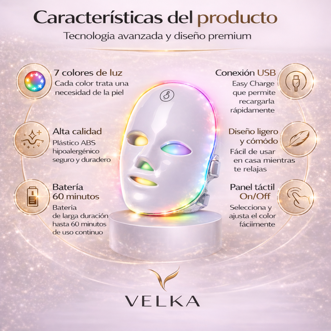 Máscara LED Facial VELKA™