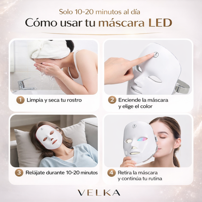 Máscara LED Facial VELKA™